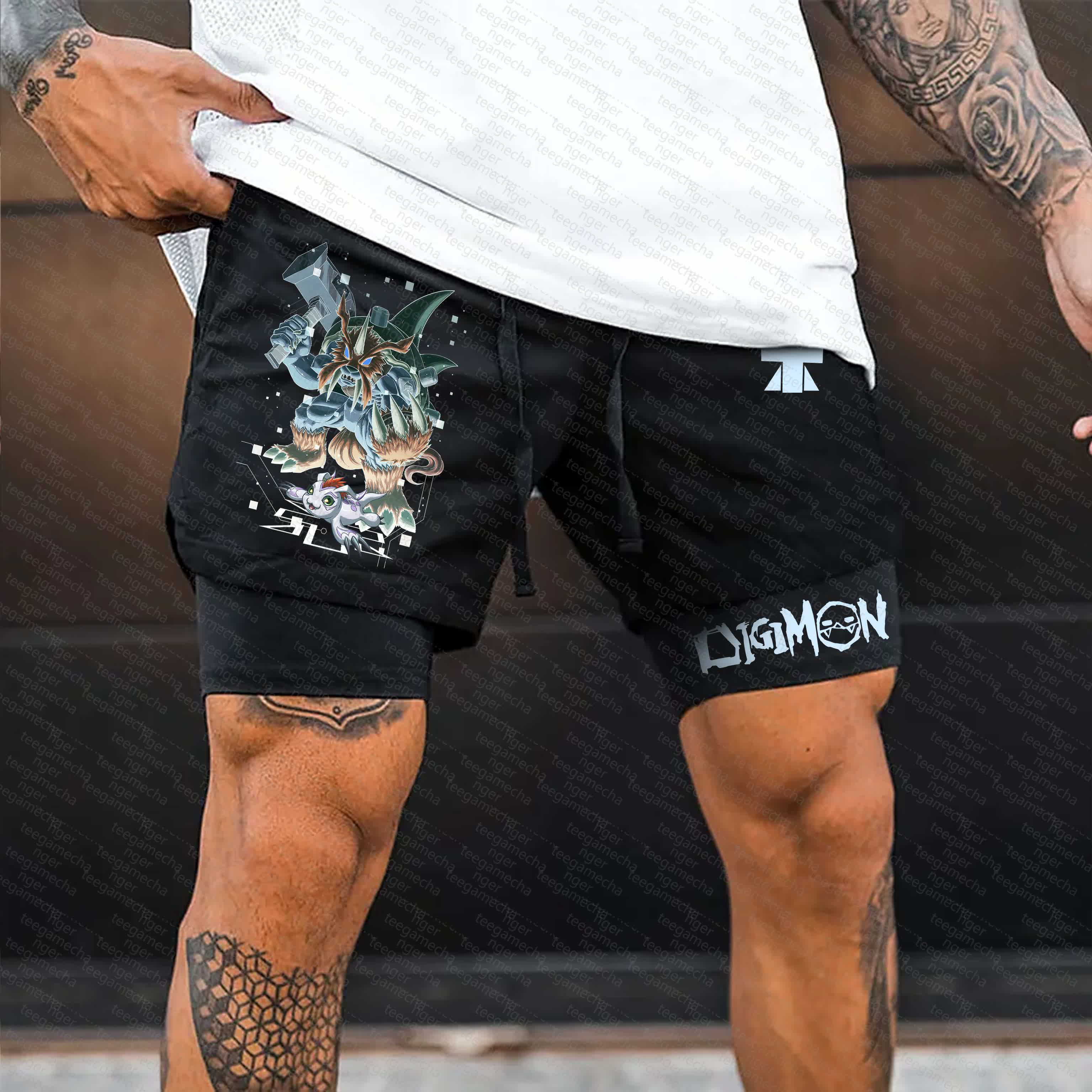 Unisex  “Digimon” Casual Anime Streetwear Shorts