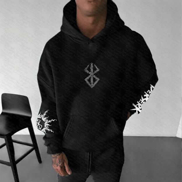 Unisex “Berserk” Anime Graphic Streetwear Vintage Hoodie