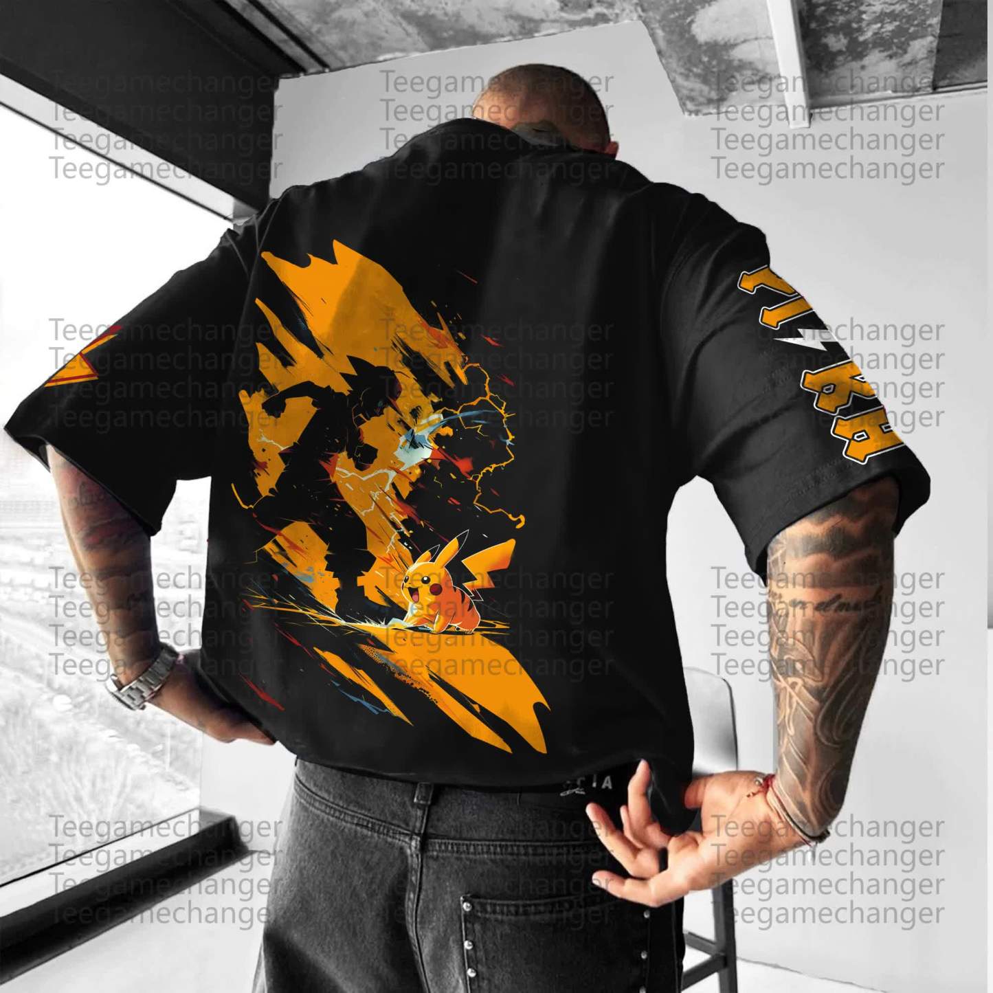 Unisex Anime Inspired Vintage T-Shirt丨Demon Slayer X Pokémon