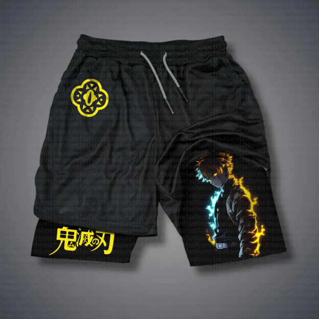 Unisex Casual Anime Streetwear Shorts 丨Demon Slayer