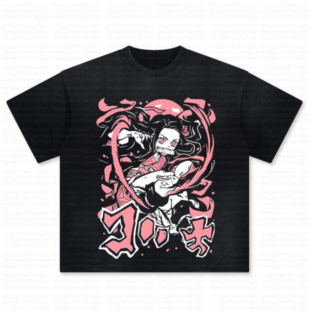 Unisex Anime Inspired Vintage T-Shirt丨Demon Slayer