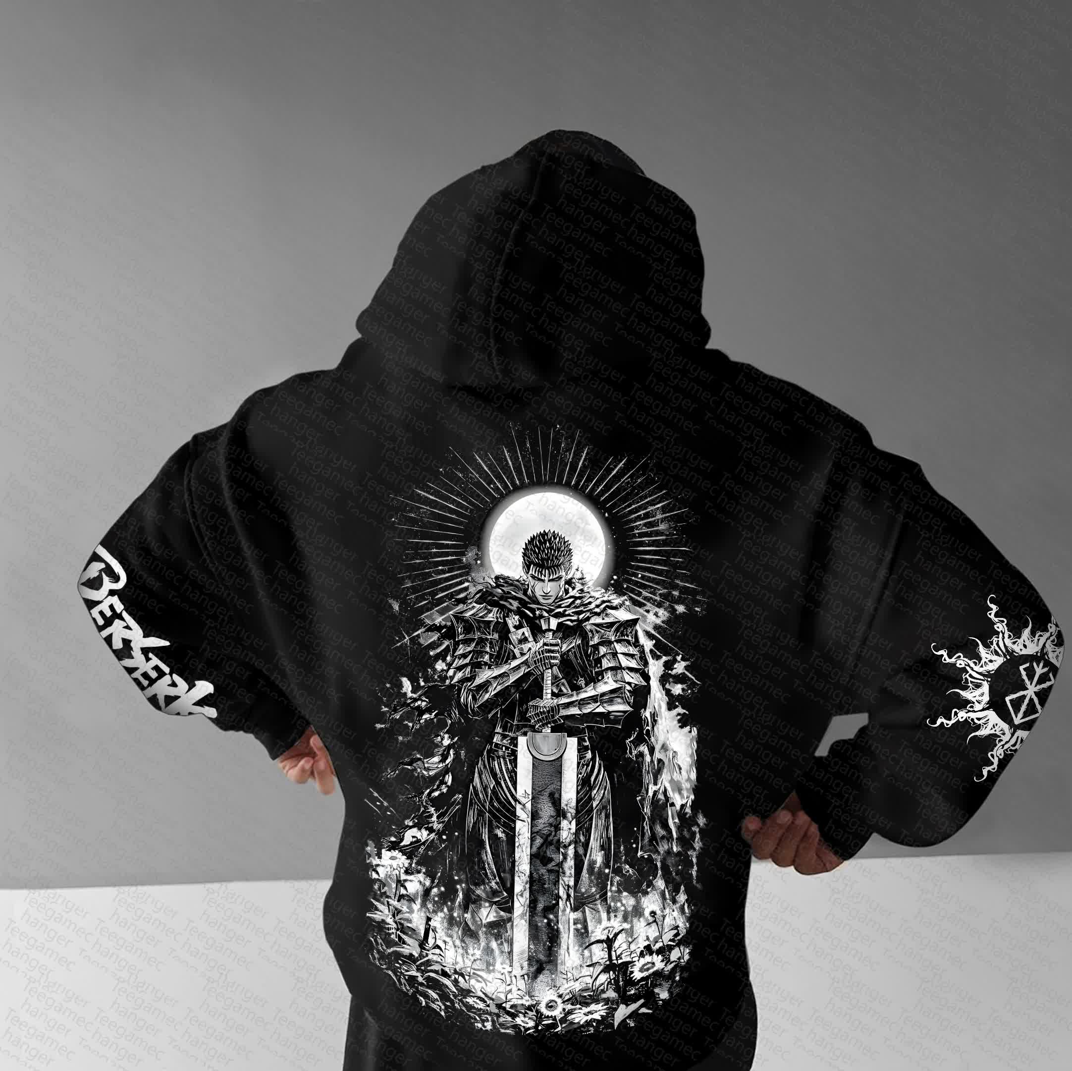 Unisex “Berserk” Anime Graphic Streetwear Vintage Hoodie