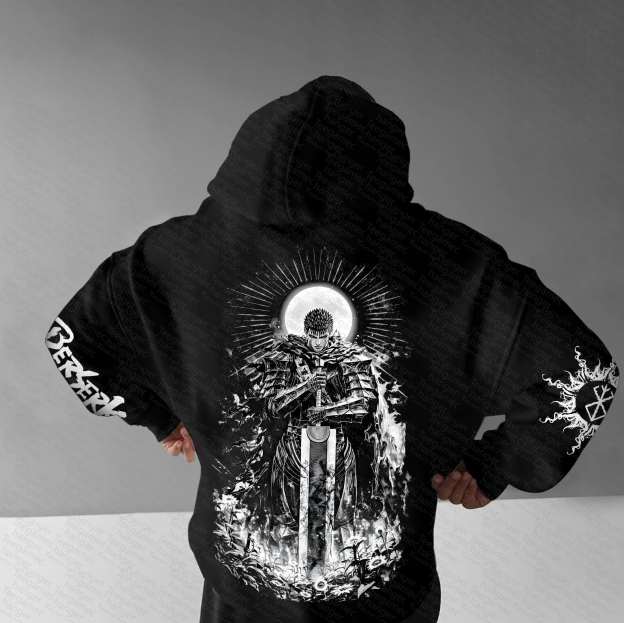 Unisex “Berserk” Anime Graphic Streetwear Vintage Hoodie