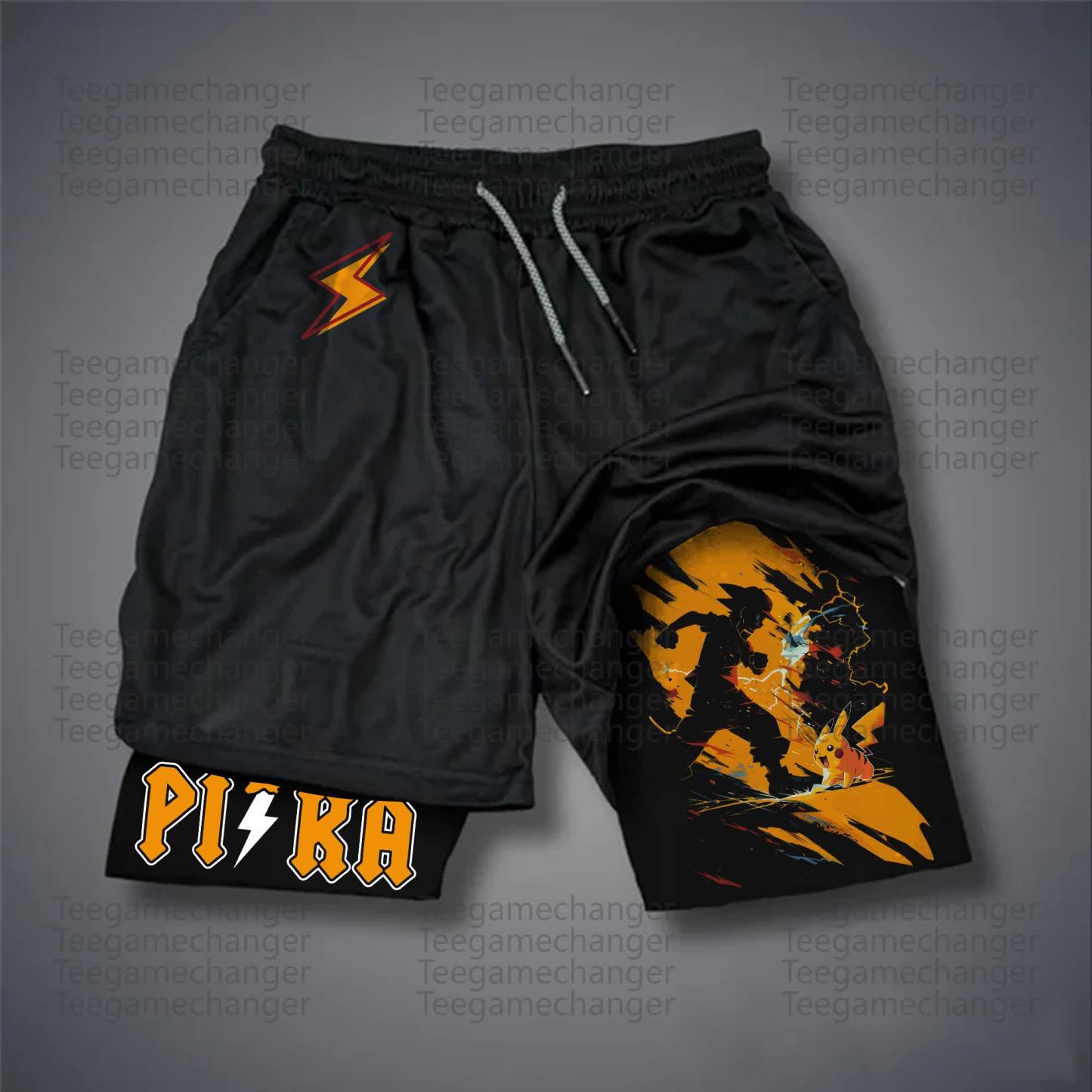 Unisex Casual Anime Streetwear Shorts 丨Demon Slayer X Pokémon