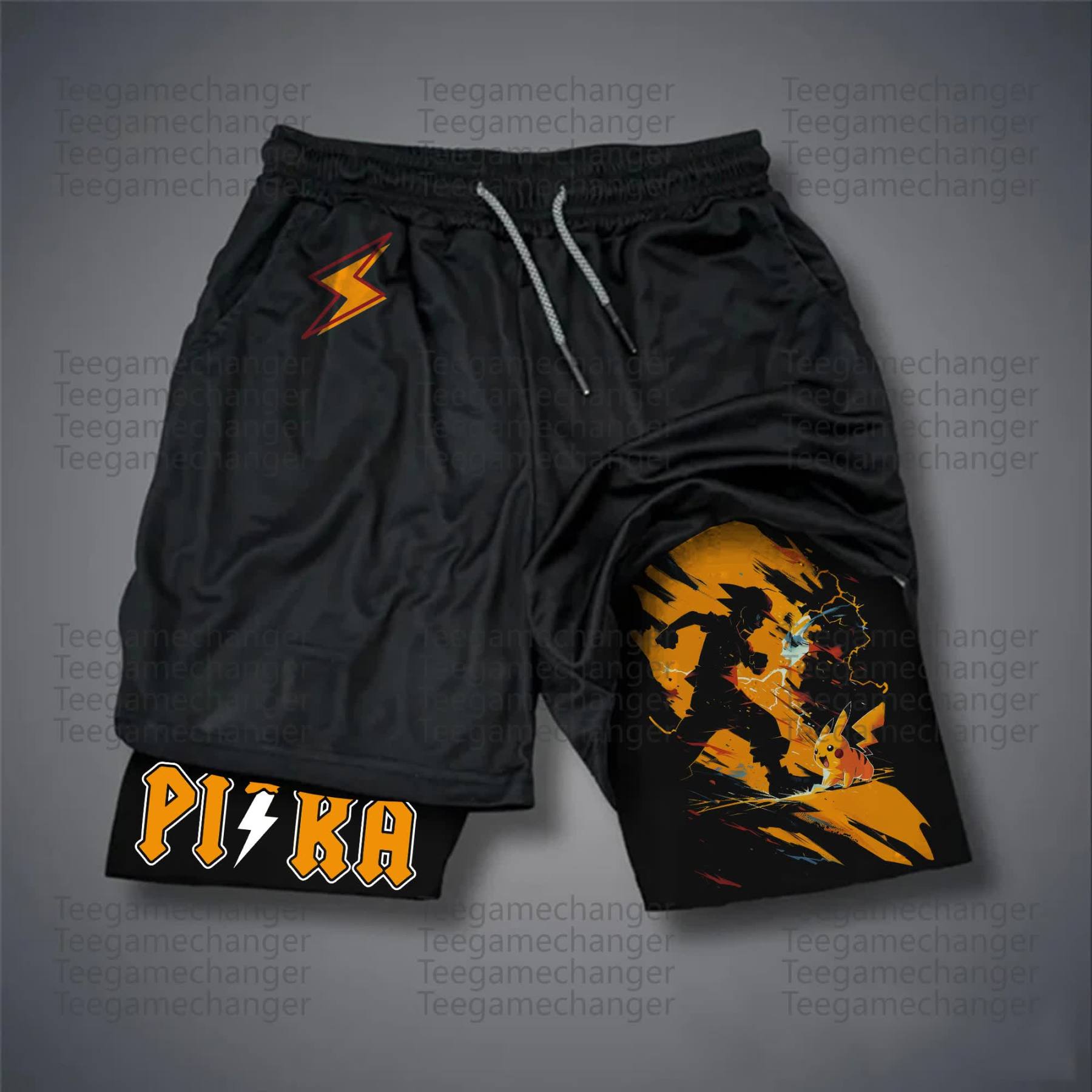 Unisex Casual Anime Streetwear Shorts 丨Demon Slayer X Pokémon