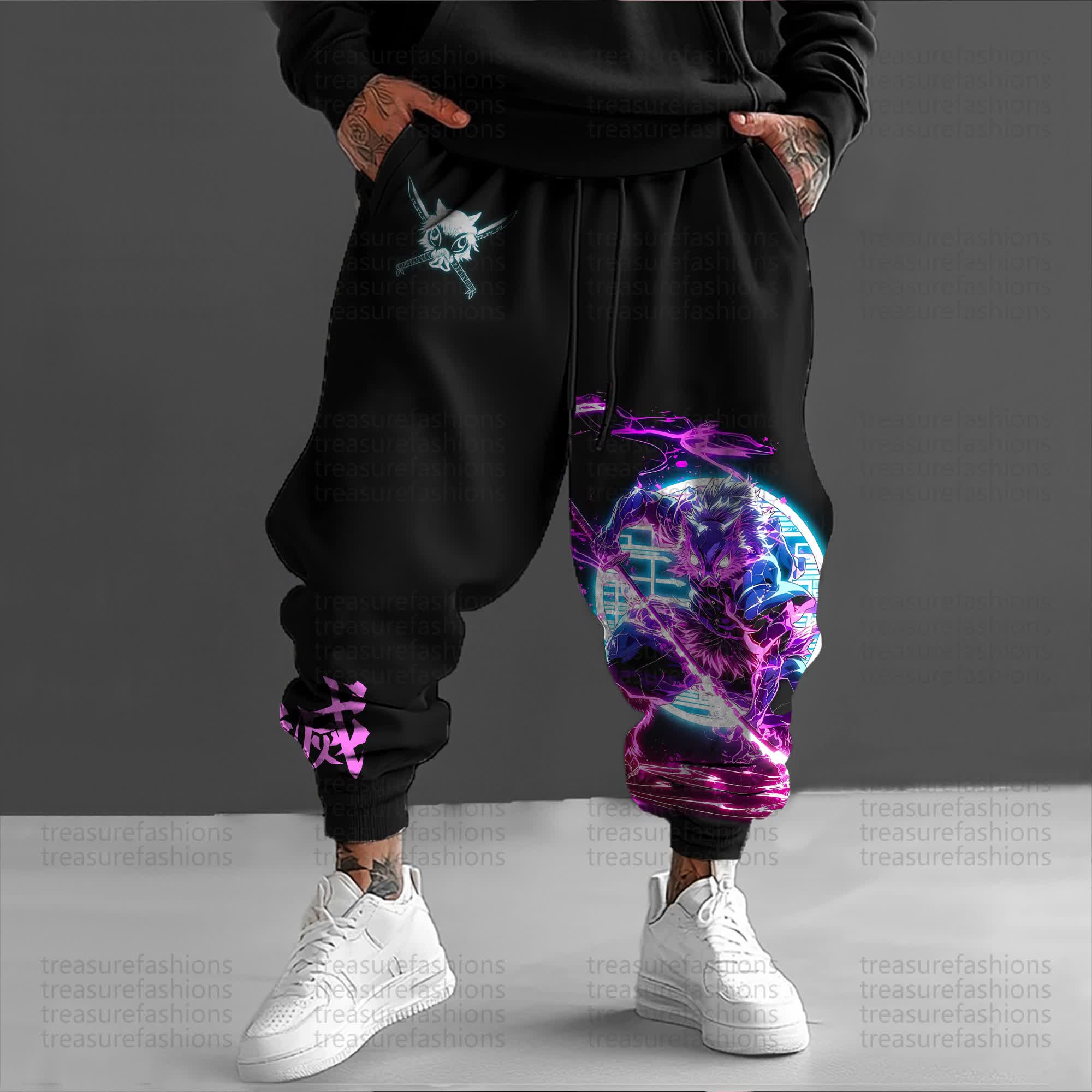 Unisex Anime Inspired Vintage Pants丨Demon Slayer
