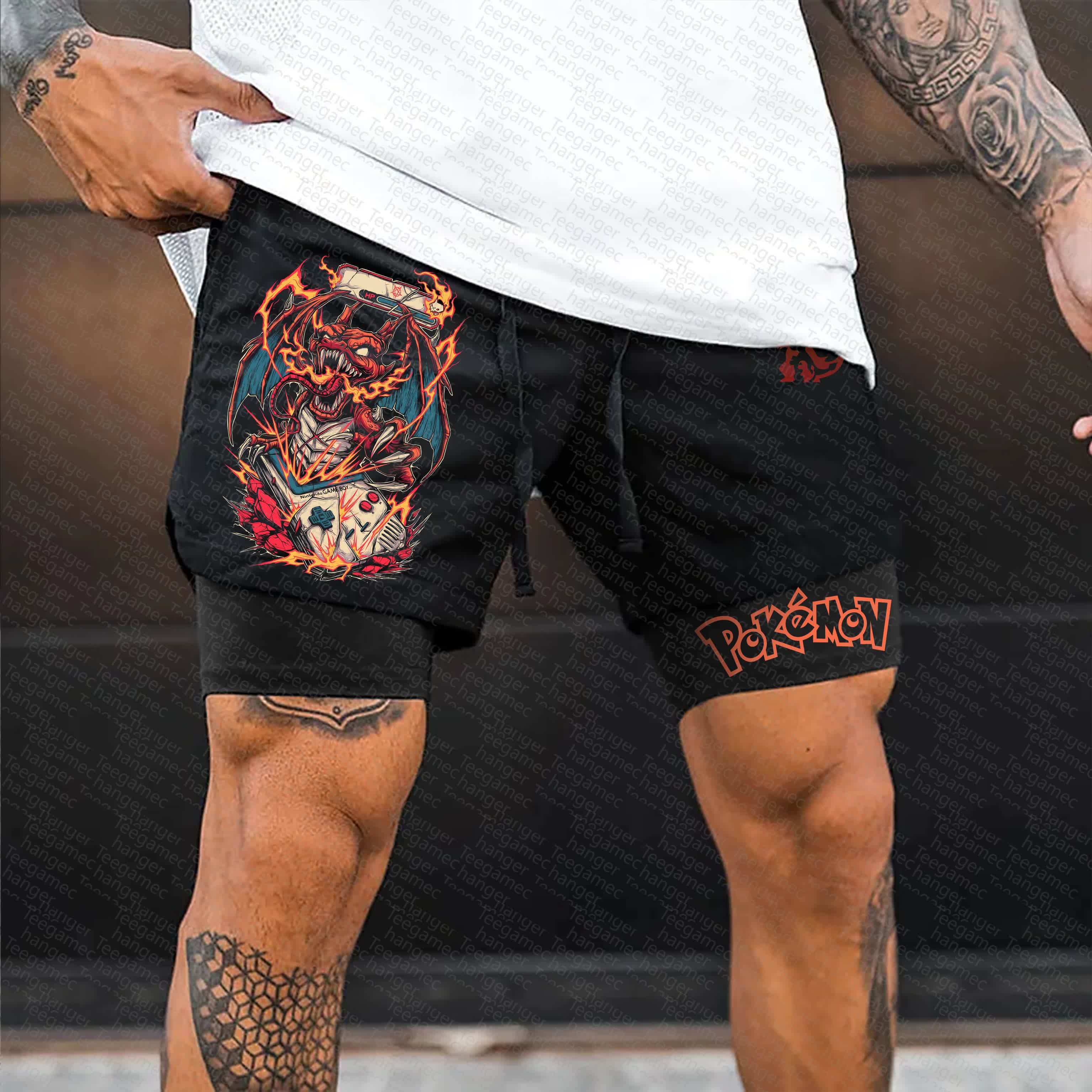 Unisex  “Pokémon” Casual Anime Streetwear Shorts