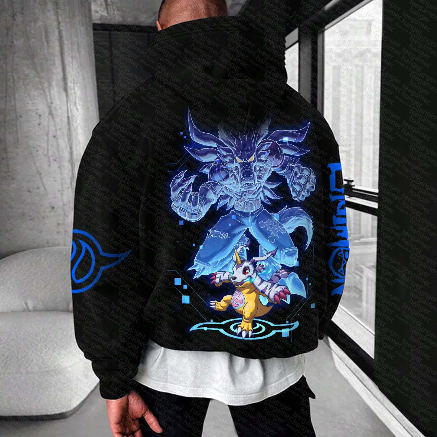 Unisex “Digimon” Anime Graphic Streetwear Vintage Hoodie