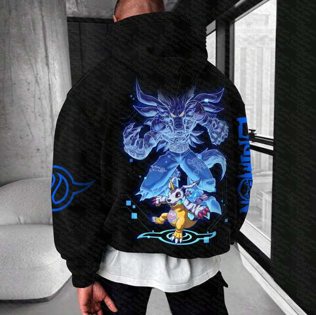 Unisex “Digimon” Anime Graphic Streetwear Vintage Hoodie