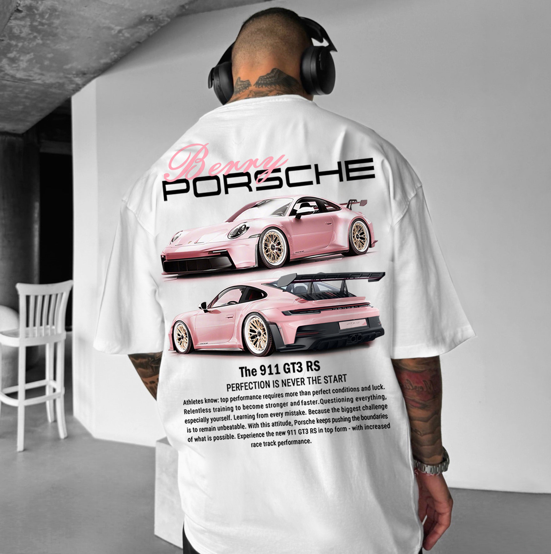 Unisex Casual Sports Car T-shirt