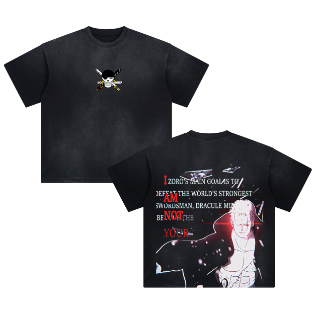 Unisex Fit ANIME Washed T-Shirt