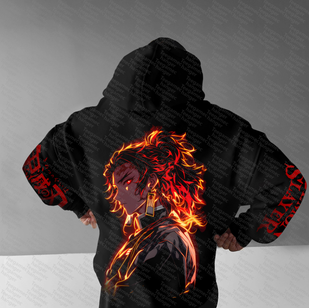 Unisex “Demon Slayer” Anime Graphic Streetwear Vintage Hoodie