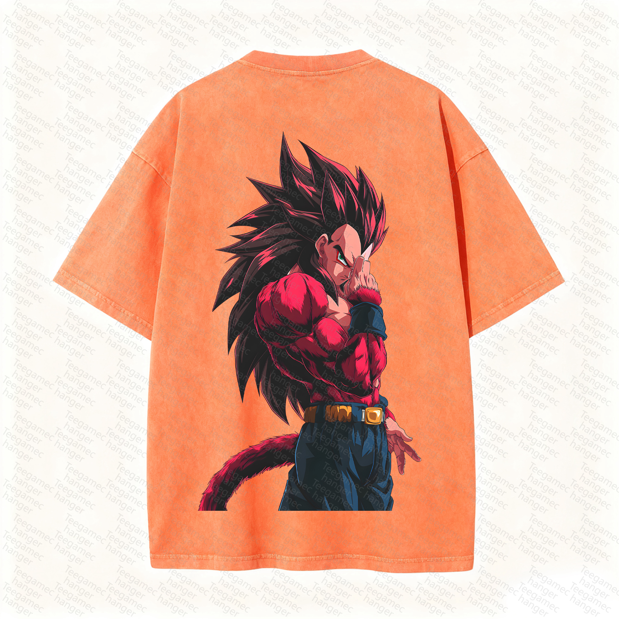 Unisex High Quality Inspired Vintage Washed 3D Direct Injection T-Shirt