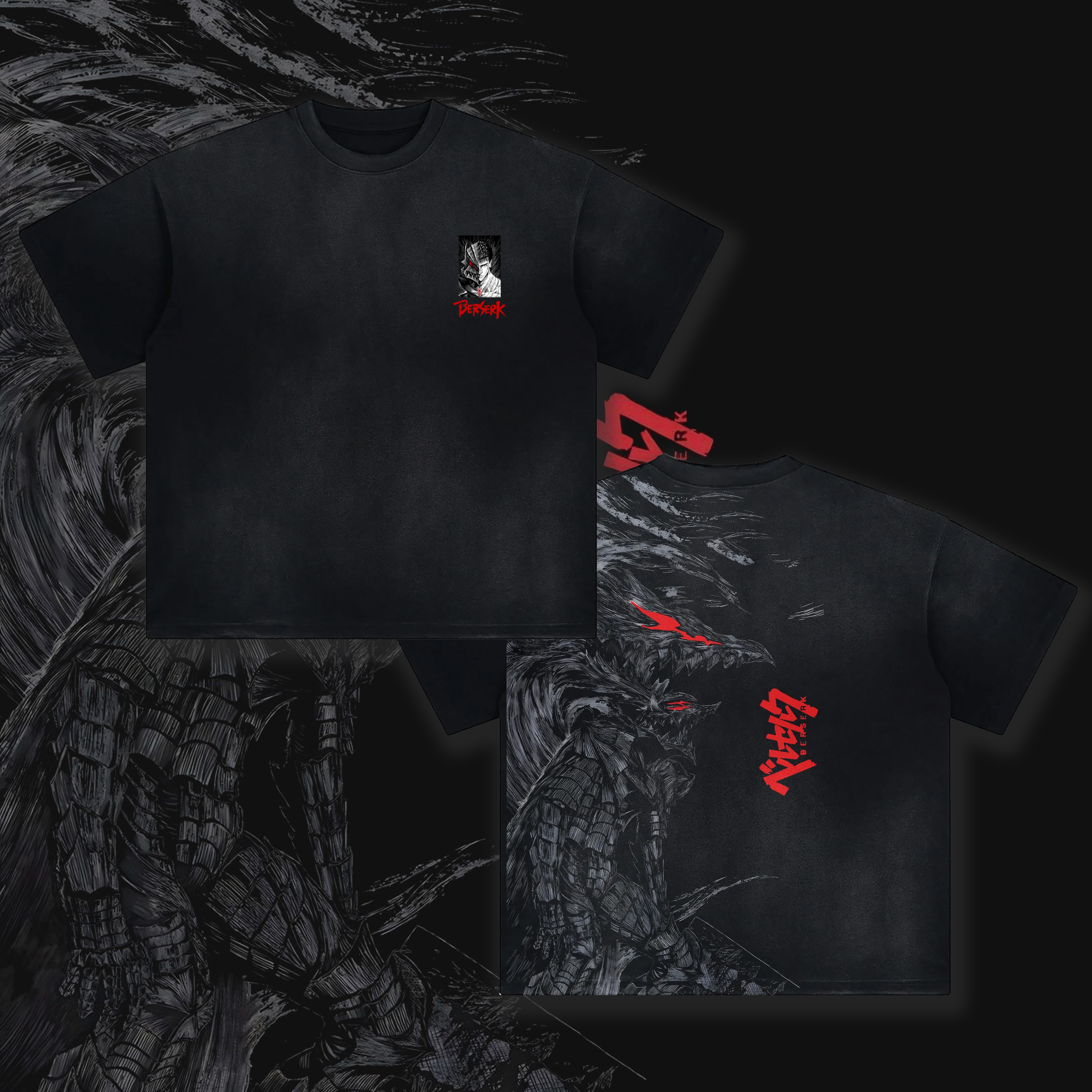Unisex Vintage T-shirt丨Berserk