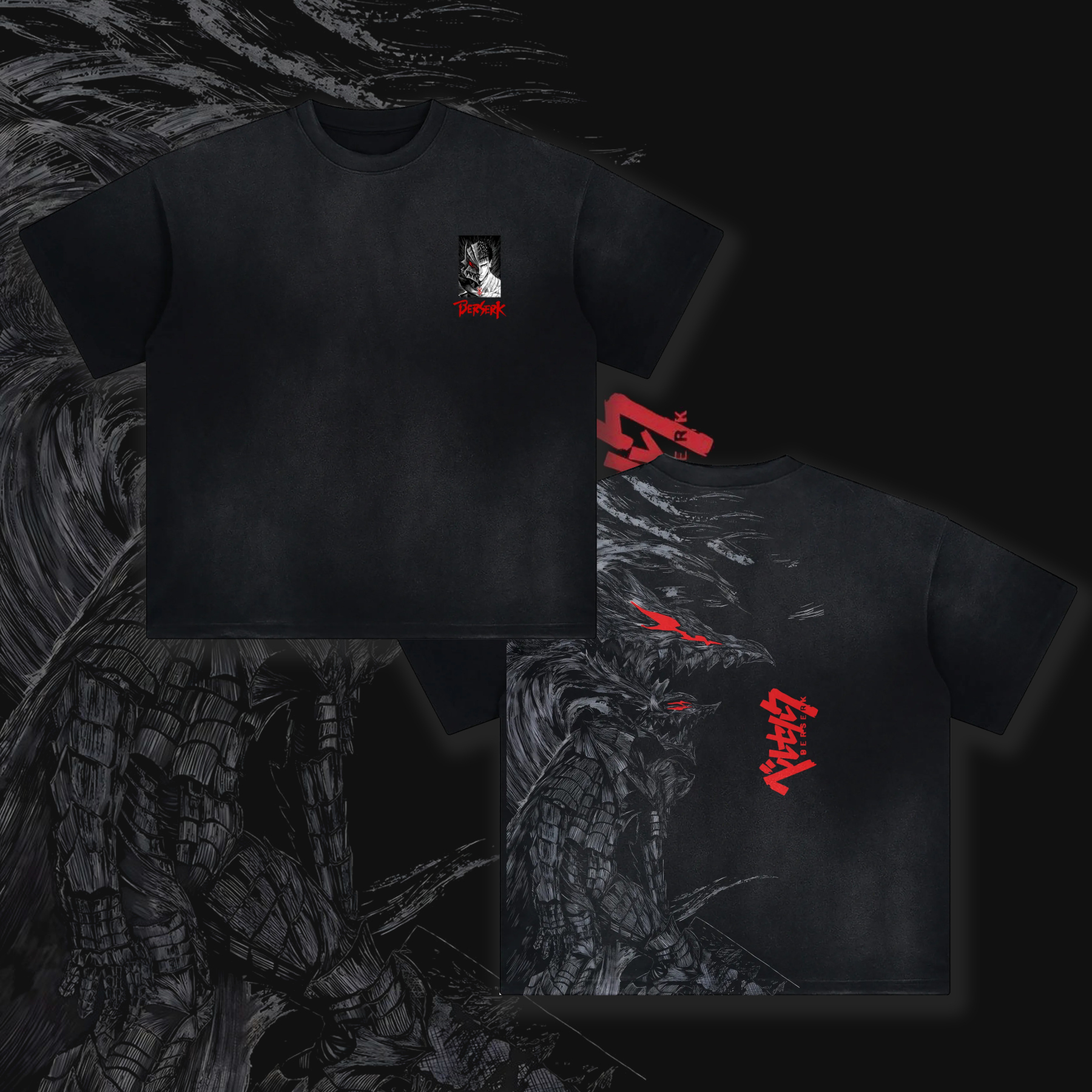 Unisex Vintage T-shirt丨Berserk
