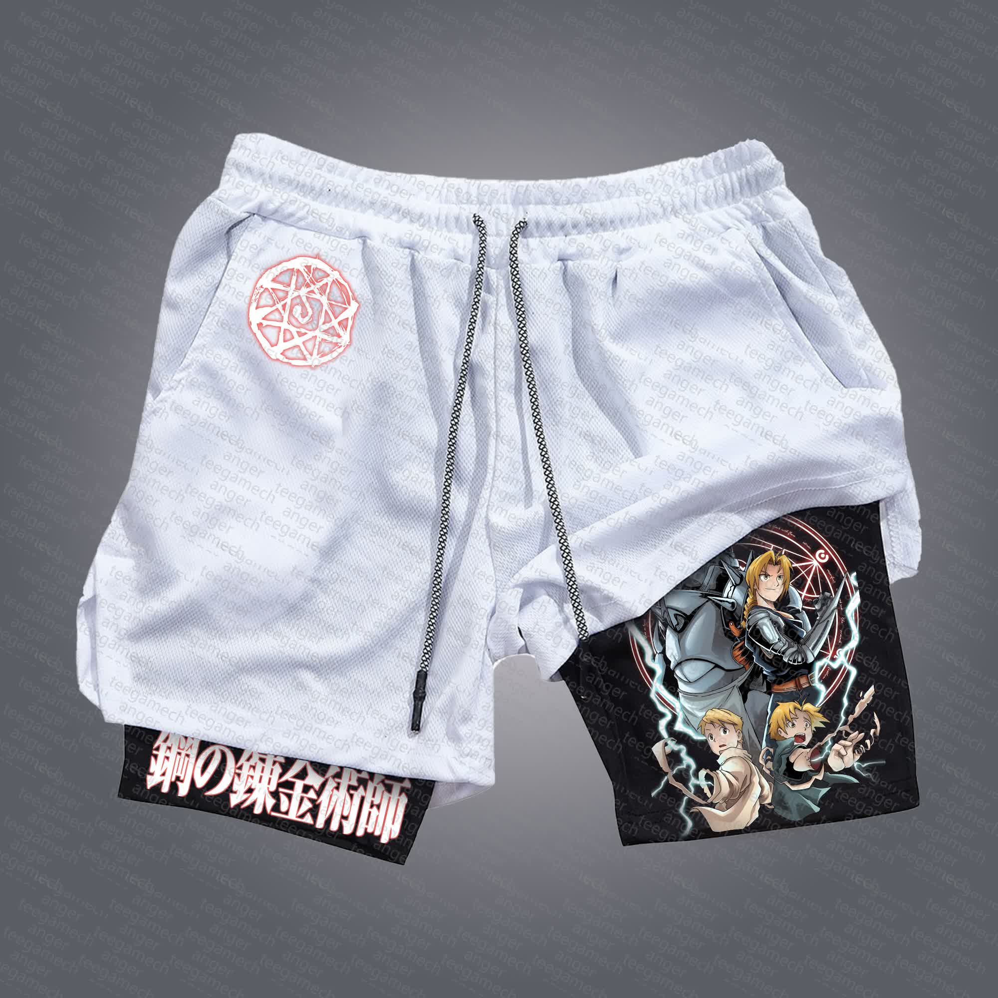Unisex  “Fullmetal Alchemist” Casual Anime Streetwear Shorts