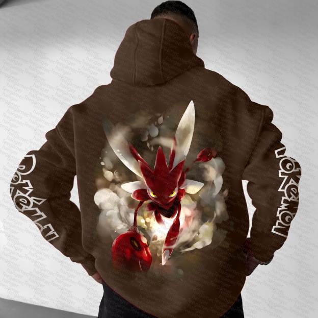 Unisex “Pokémon” Anime Graphic Streetwear Vintage Hoodie