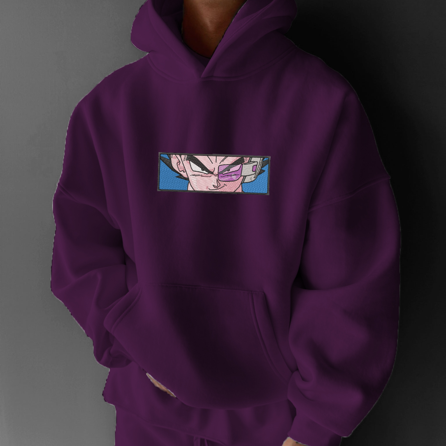 Unisex Anime Print Casual Oversized Hoodie-Teegamechanger