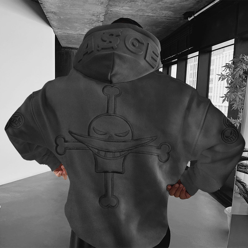 Oversize "" Print Hoodie-Teegamechanger
