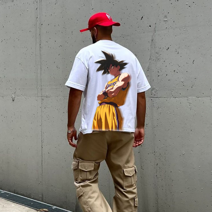 Unisex Vintage Tee丨Lakers x Dragon ball