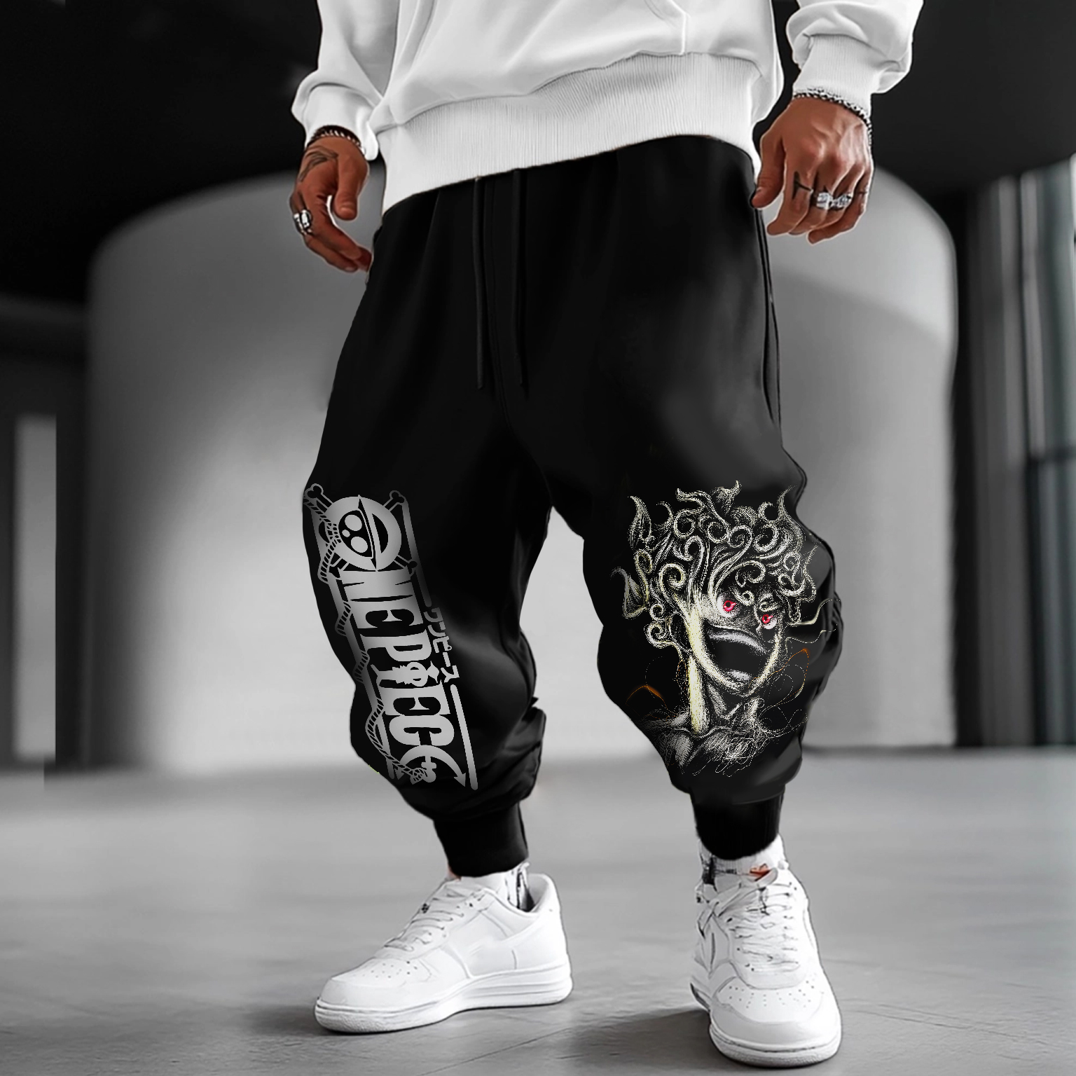 Unisex Anime Printed Gift Oversized Harem Pants