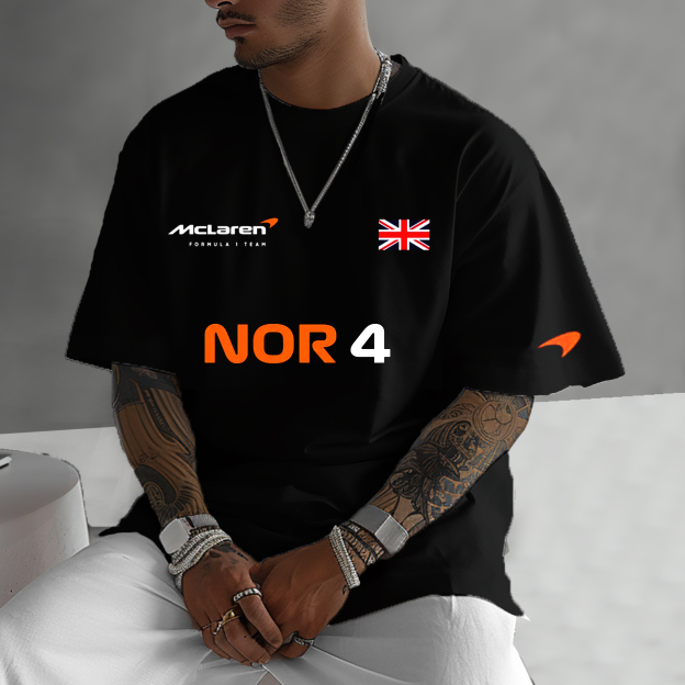 Mens Oversized Lando England Racing Team T-Shirt