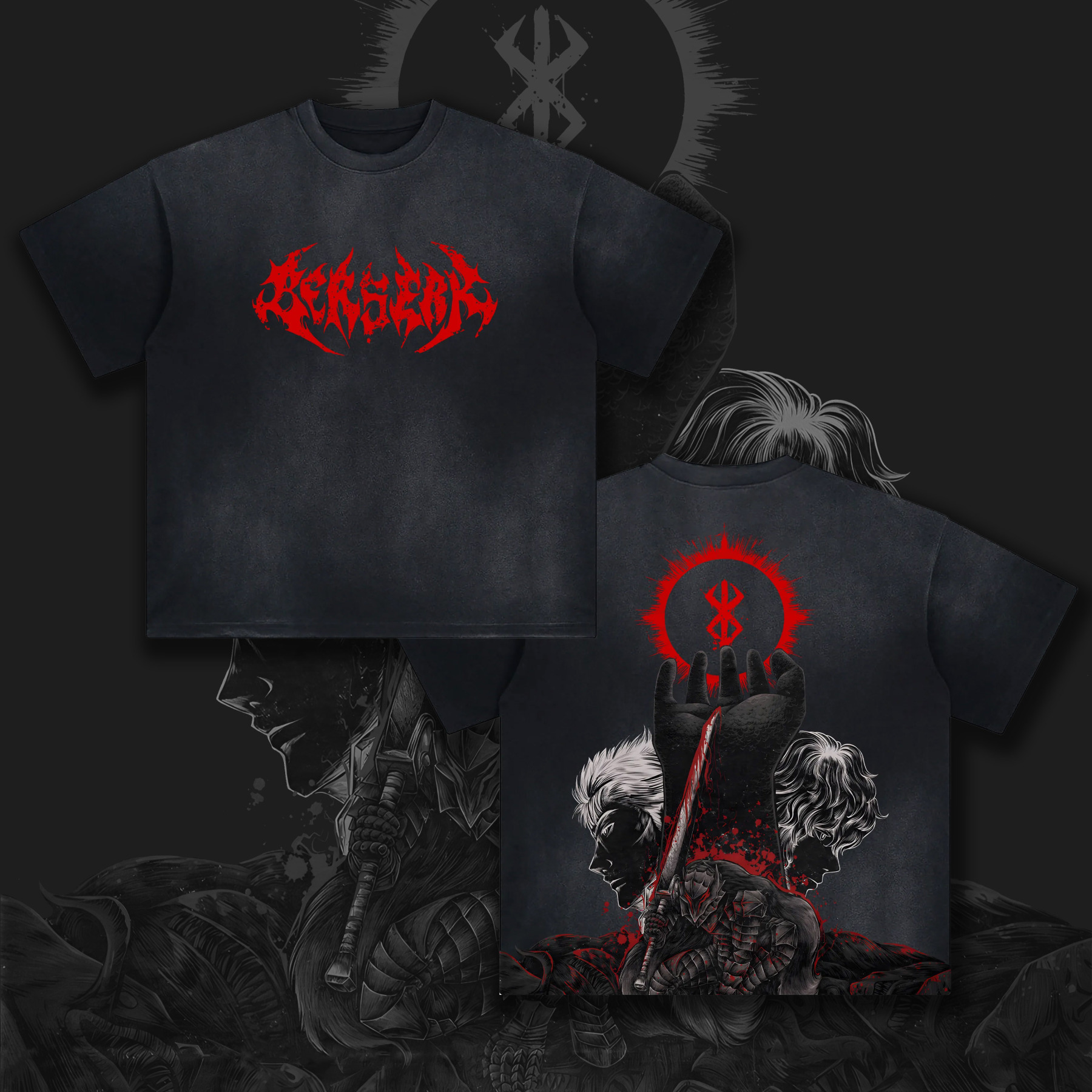 Unisex Vintage T-shirt丨Berserk