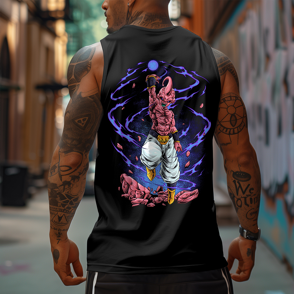 Casual Loose DB Printed Fitness Tank Top