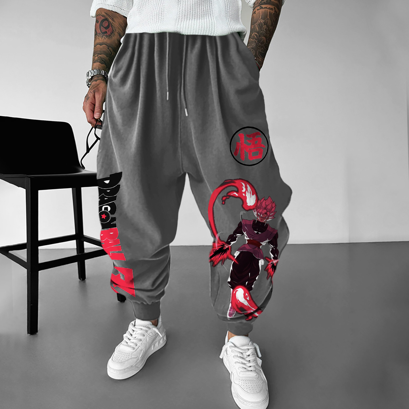 Unisex Anime Printed Gift Oversized Harem Pants-Teegamechanger