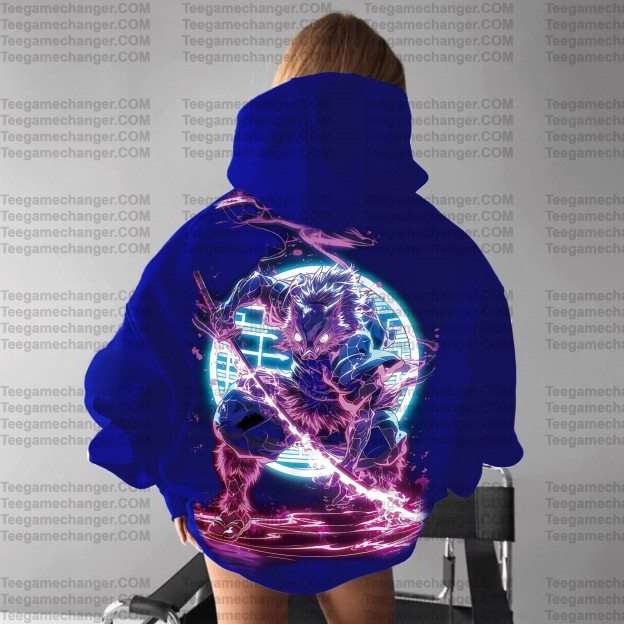 ‘‘Demon Slayer " Anime Inspired Vintage Hoodie