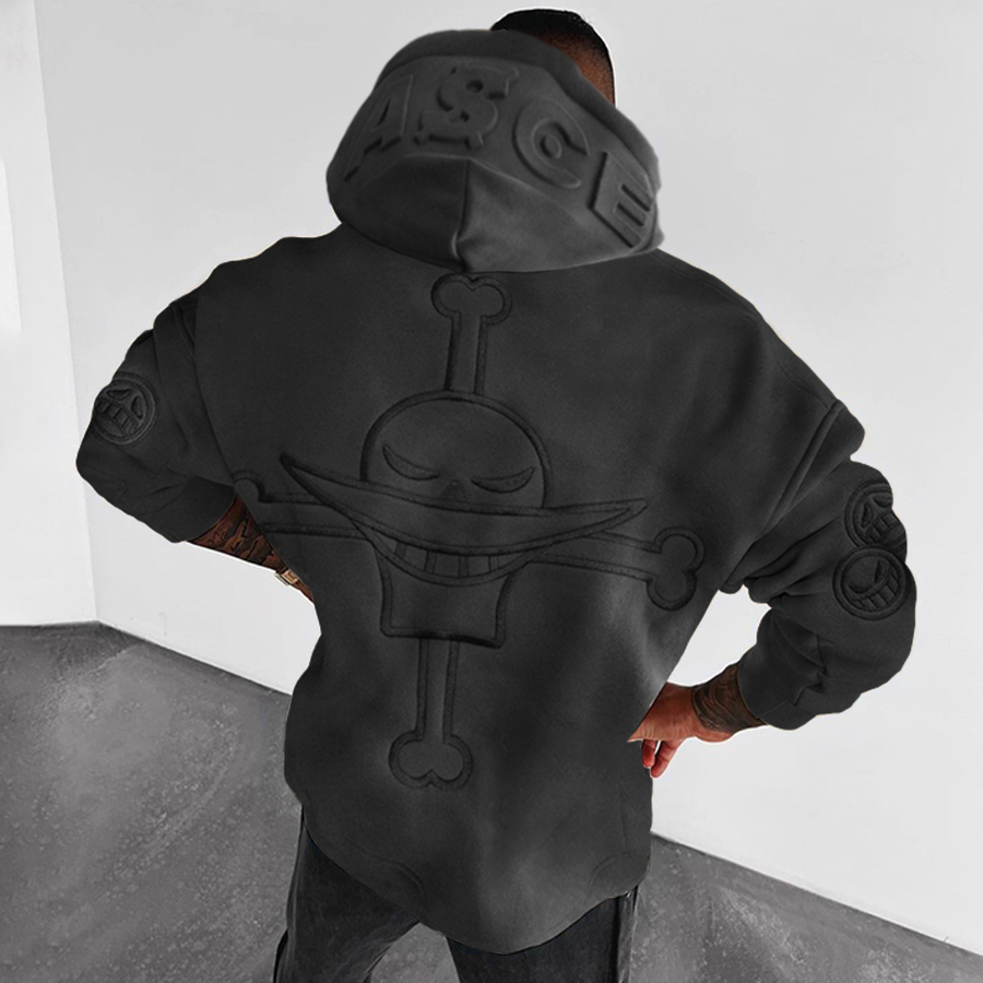 Oversize "" Print Hoodie-Teegamechanger