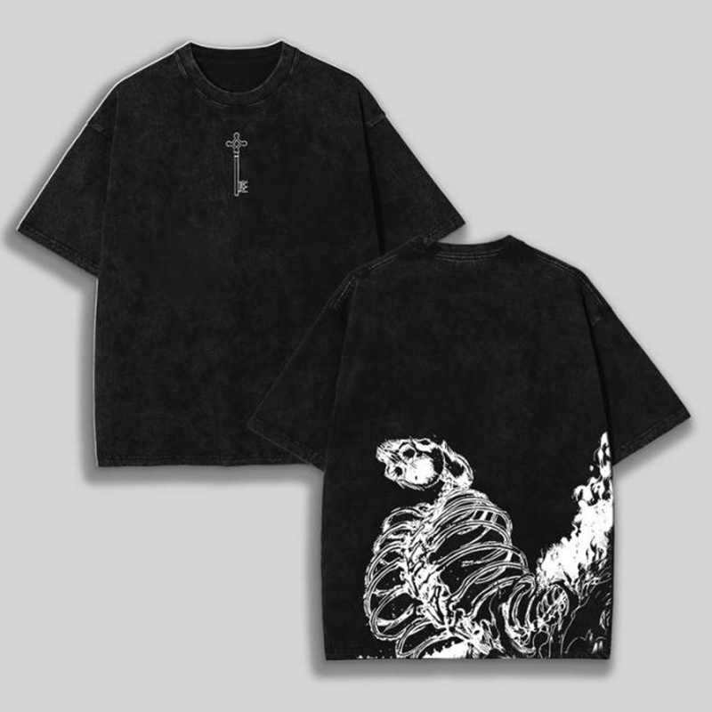 Vintage Washed Tee丨Attack on Titan