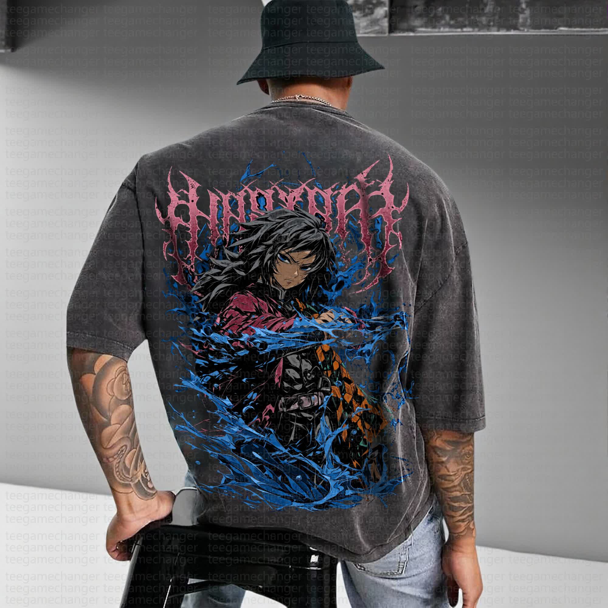 Unisex Anime Inspired Vintage T-Shirt丨Demon Slayer