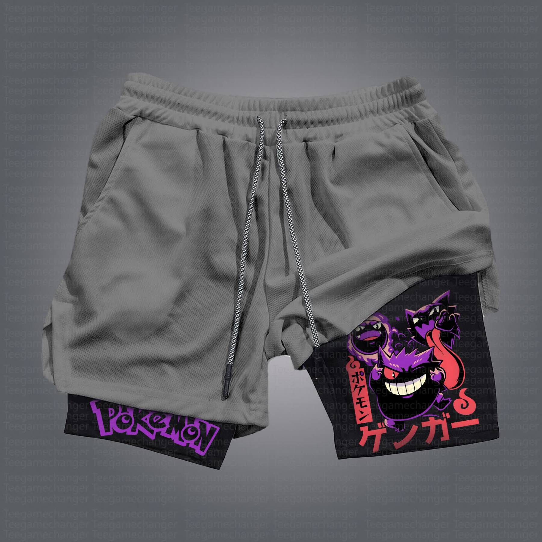 Unisex Casual Anime Streetwear Shorts 丨Demon Slayer X Pokémon