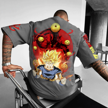 Unisex Anime Inspired Vintage T-Shirt丨Dragon Ball