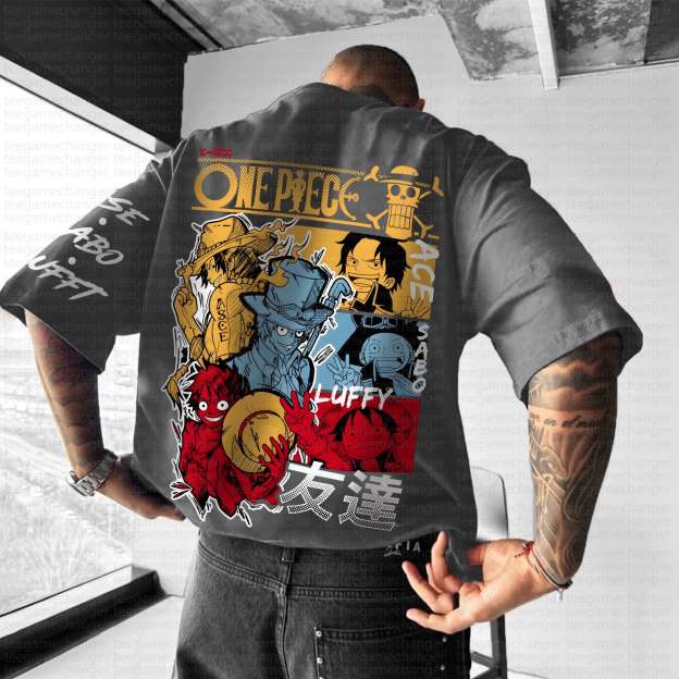 Unisex Anime Inspired Vintage T-Shirt丨One Piece