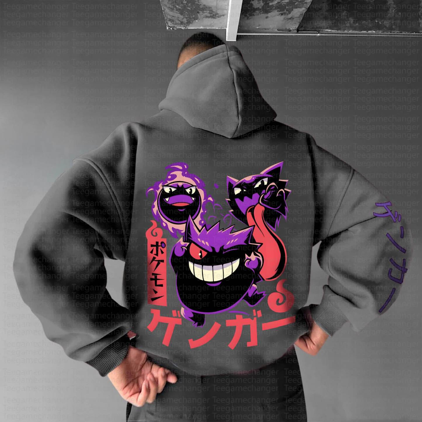 Unisex Anime Graphic Streetwear Vintage Hoodie丨Demon Slayer X Pokémon