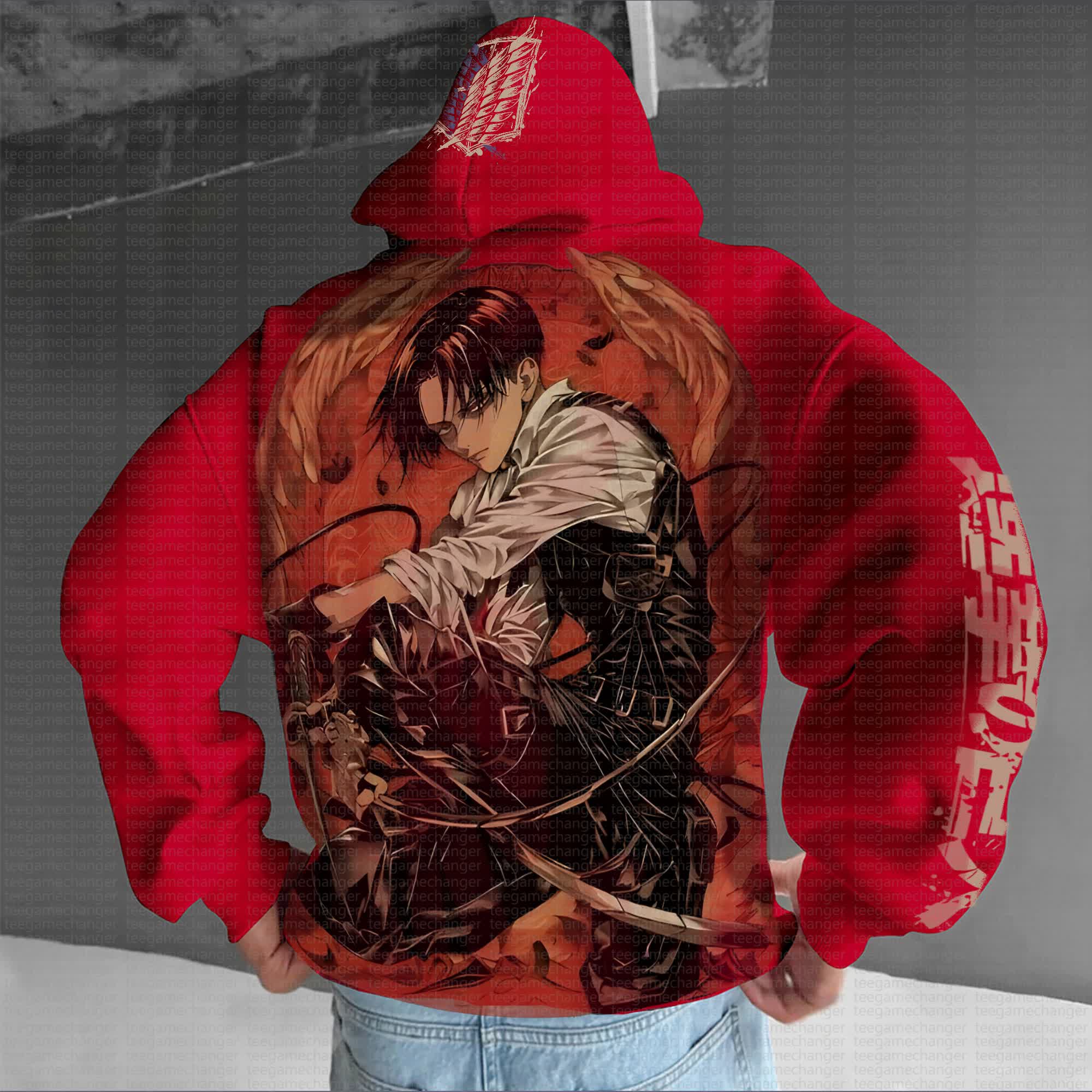 Unisex “AOT” Anime Graphic Streetwear Vintage Hoodie