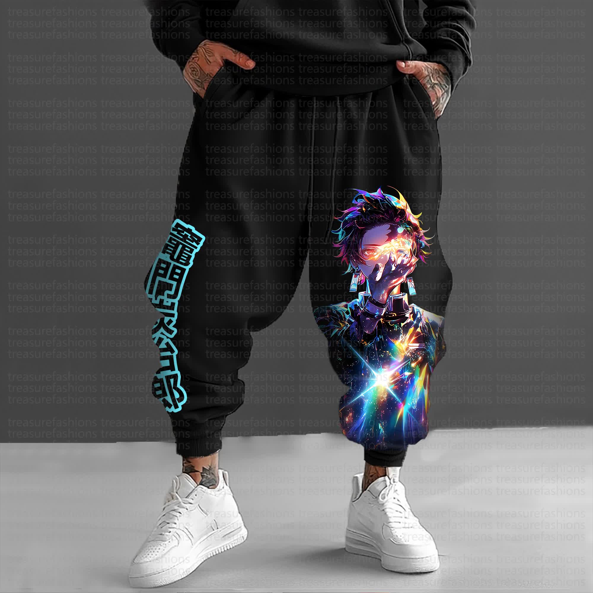 Unisex Anime Inspired Vintage Pants丨Demon Slayer