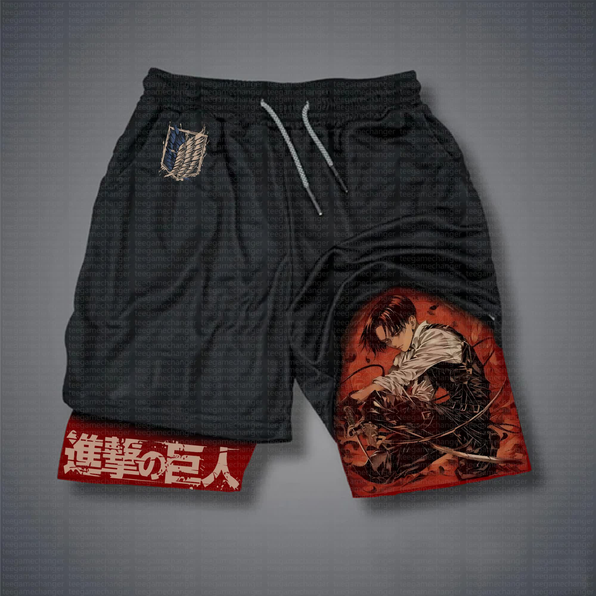 Unisex  “AOT” Casual Anime Streetwear Shorts