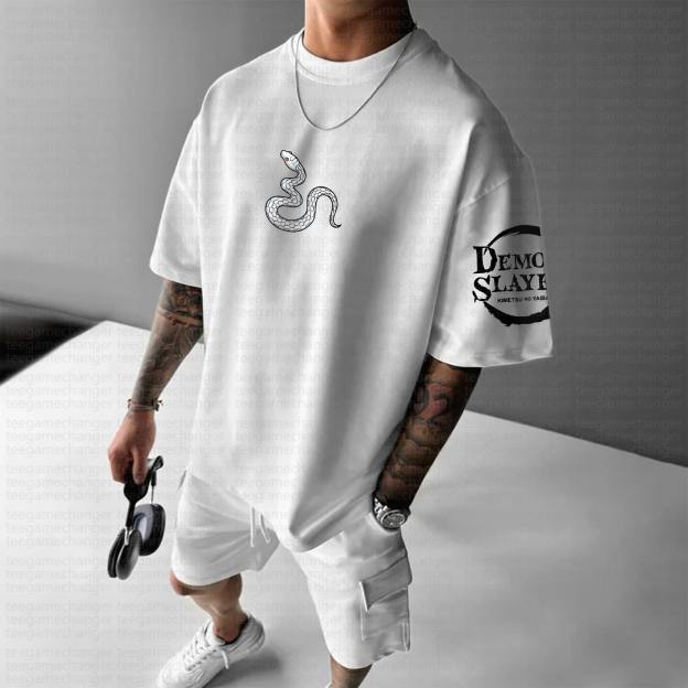 Unisex Anime Inspired Vintage T-Shirt丨Demon Slayer