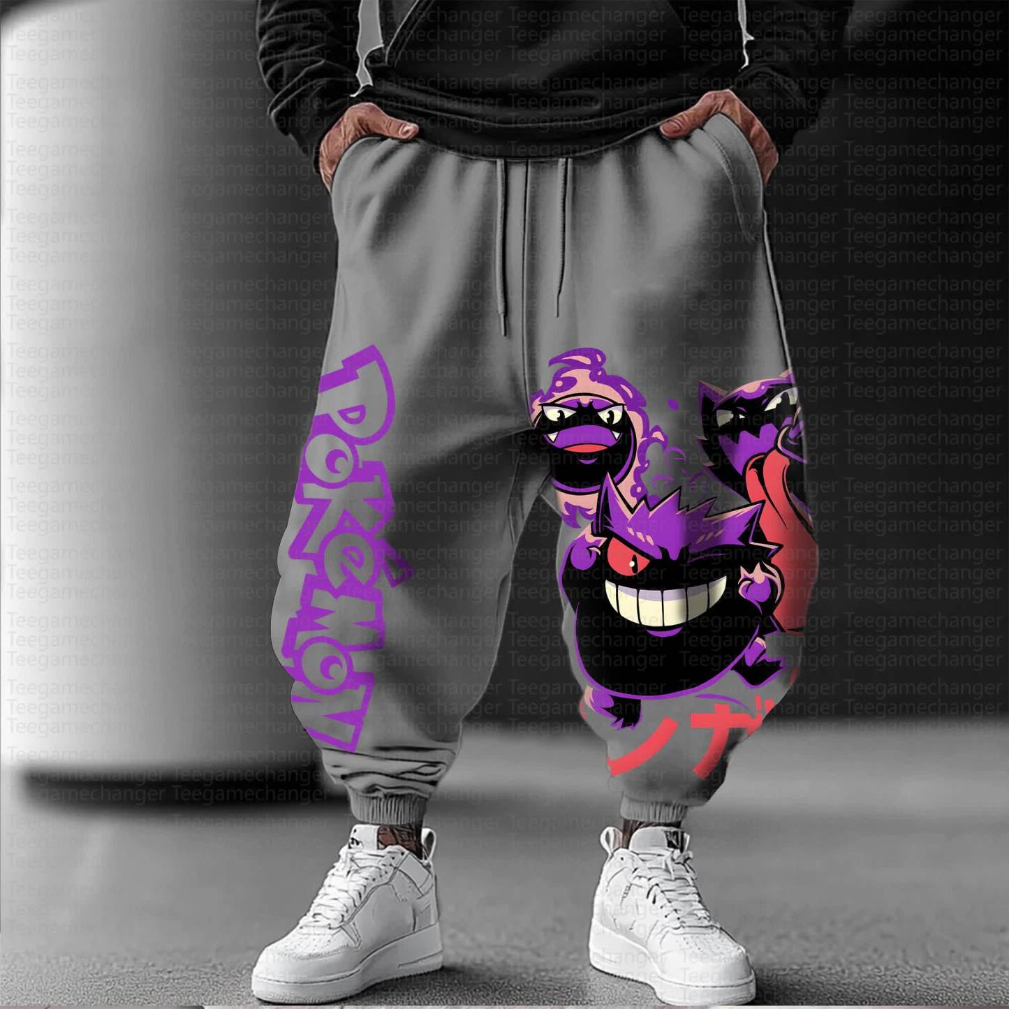 Unisex Anime Inspired Vintage Pants丨Demon Slayer X Pokémon