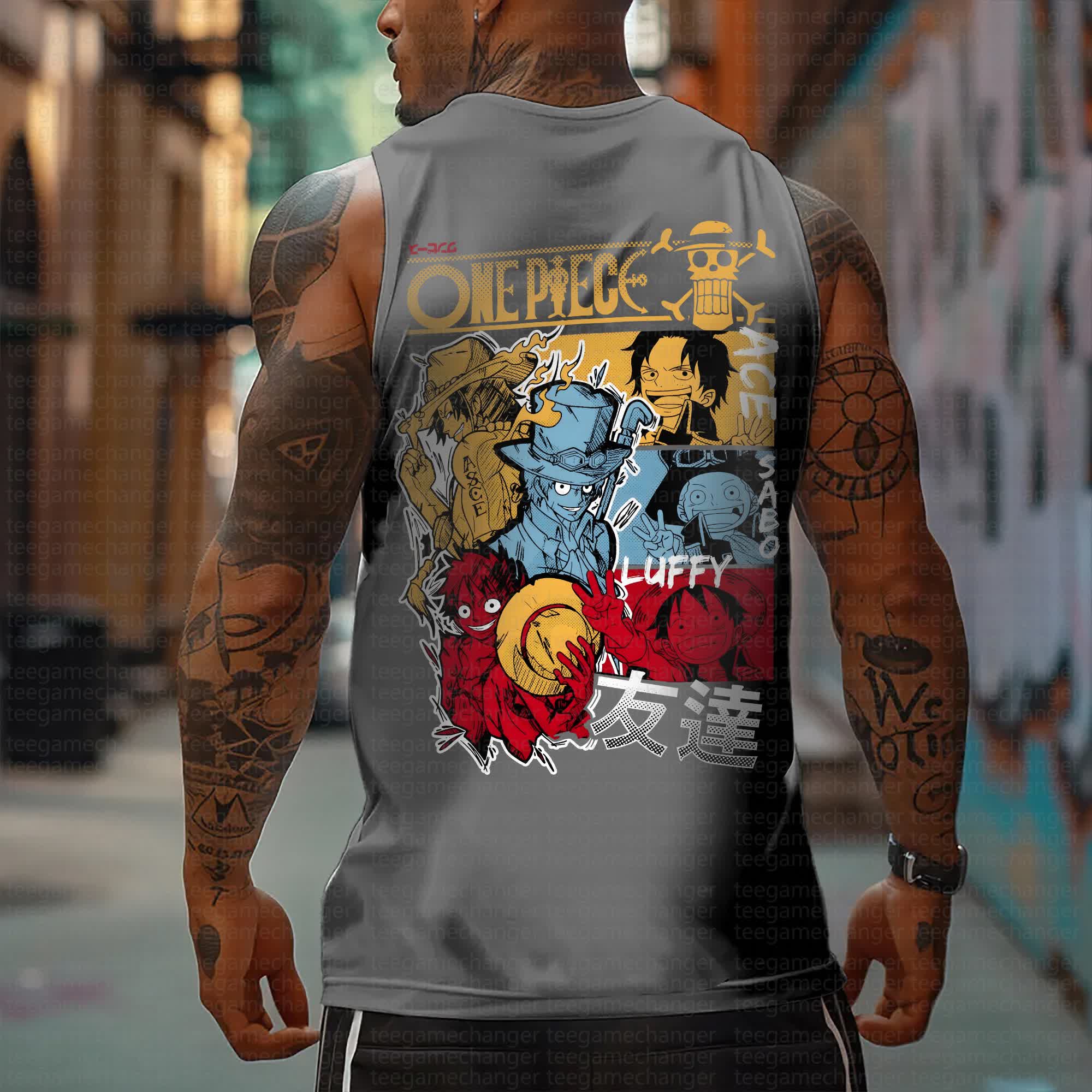 Unisex  “One Piece” Casual Anime  Tank Top