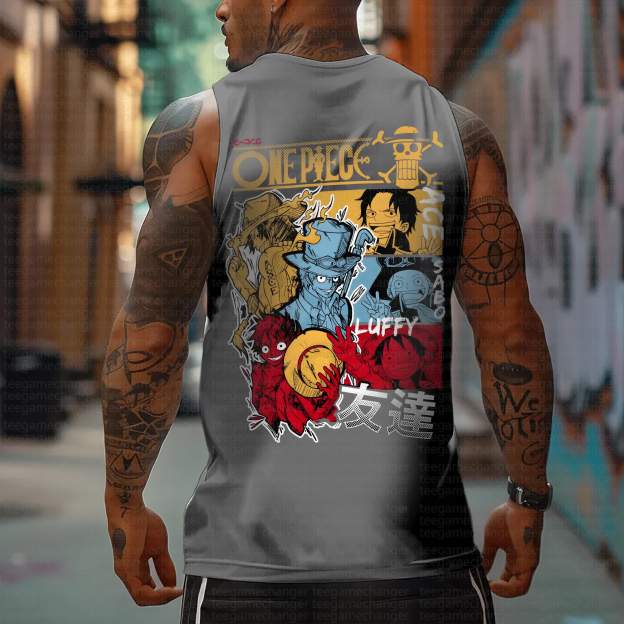 Unisex  “One Piece” Casual Anime  Tank Top