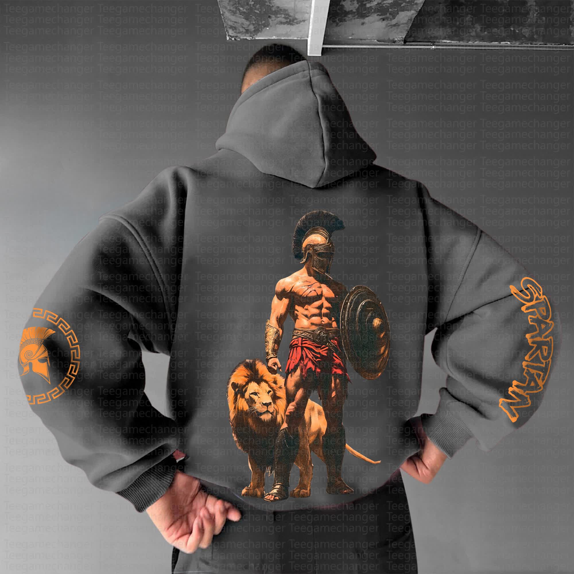 Unisex Anime Graphic Streetwear Vintage Hoodie丨Spartan