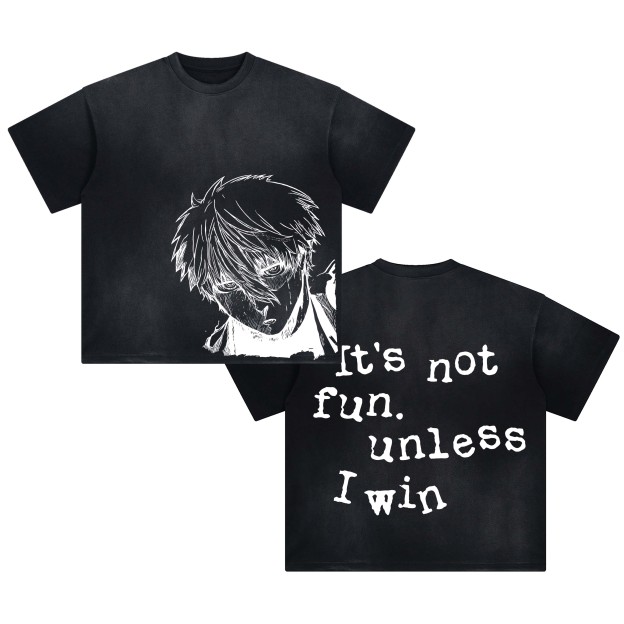 Unisex Anime Fit Washed T-Shirt