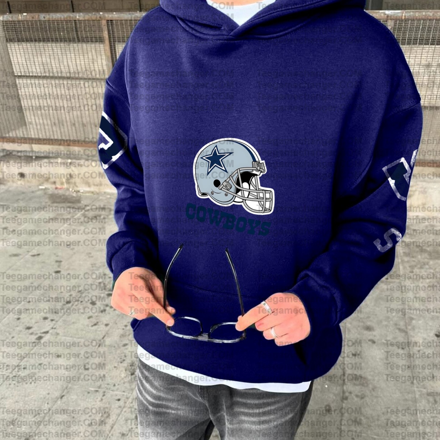 UNISEX RUGBY CHAMPIONSHIP TEAM LOGO PRINT OVERSIZED CASUAL HOODIE