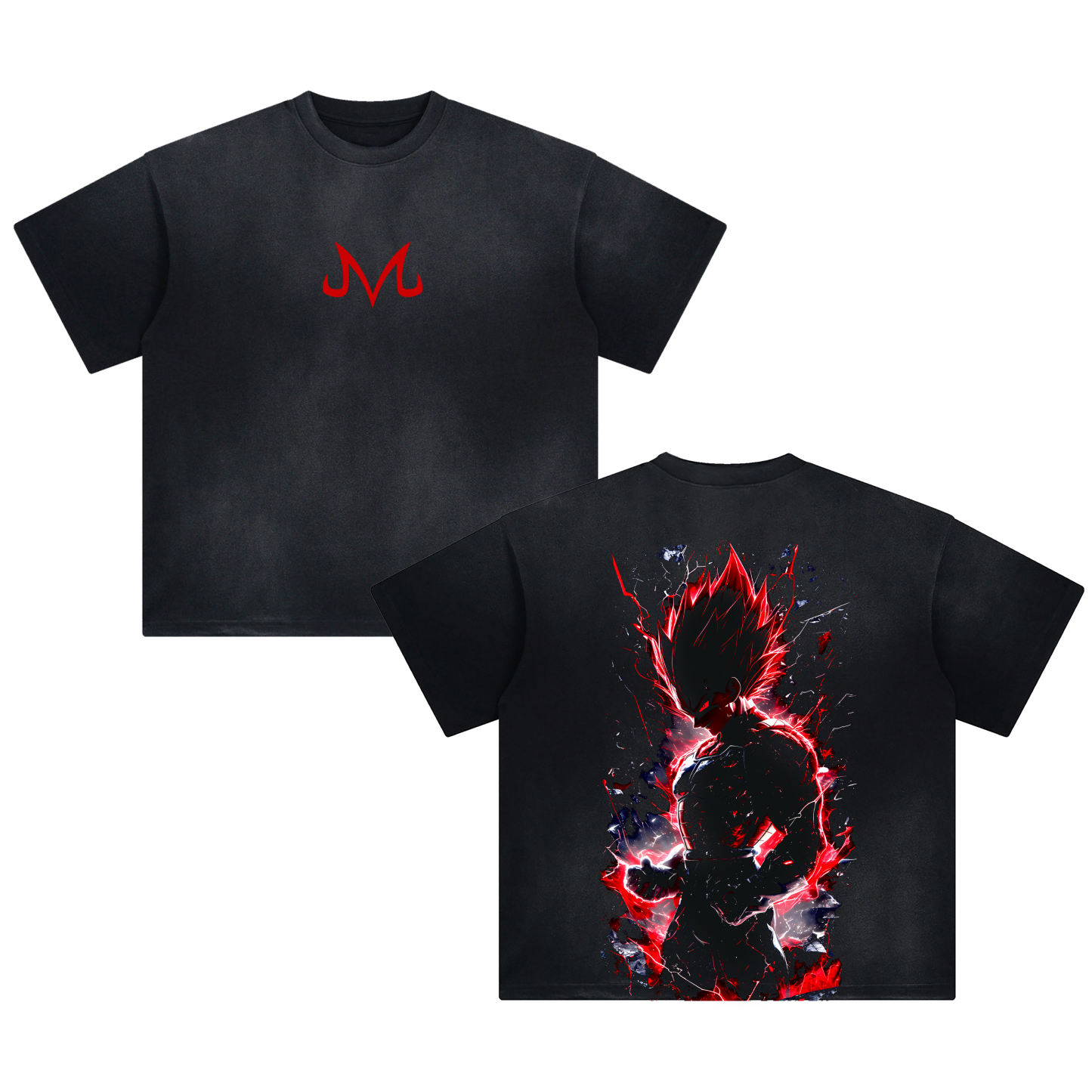 Unisex Anime Fit Washed T-Shirt