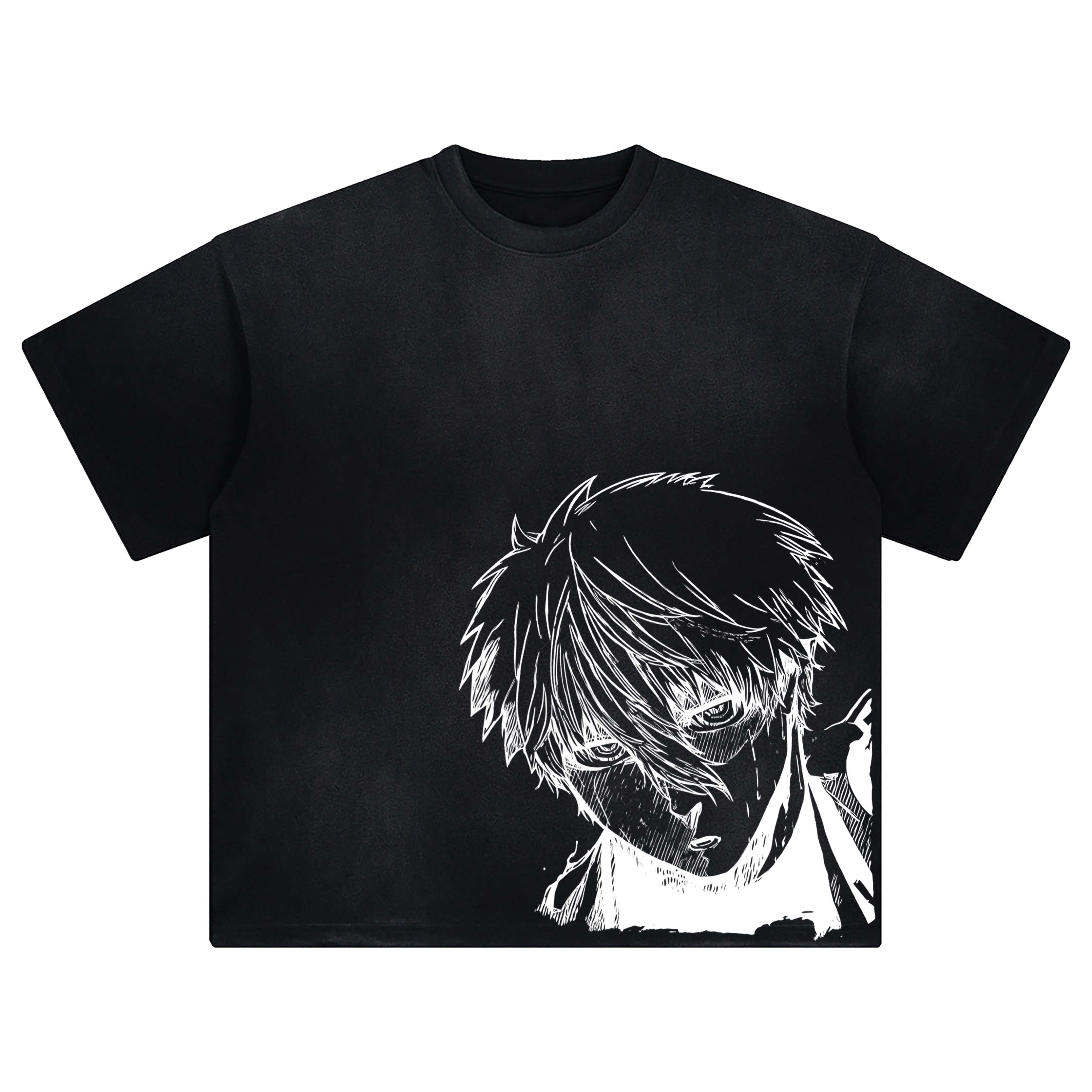 Unisex Anime Fit Washed T-Shirt