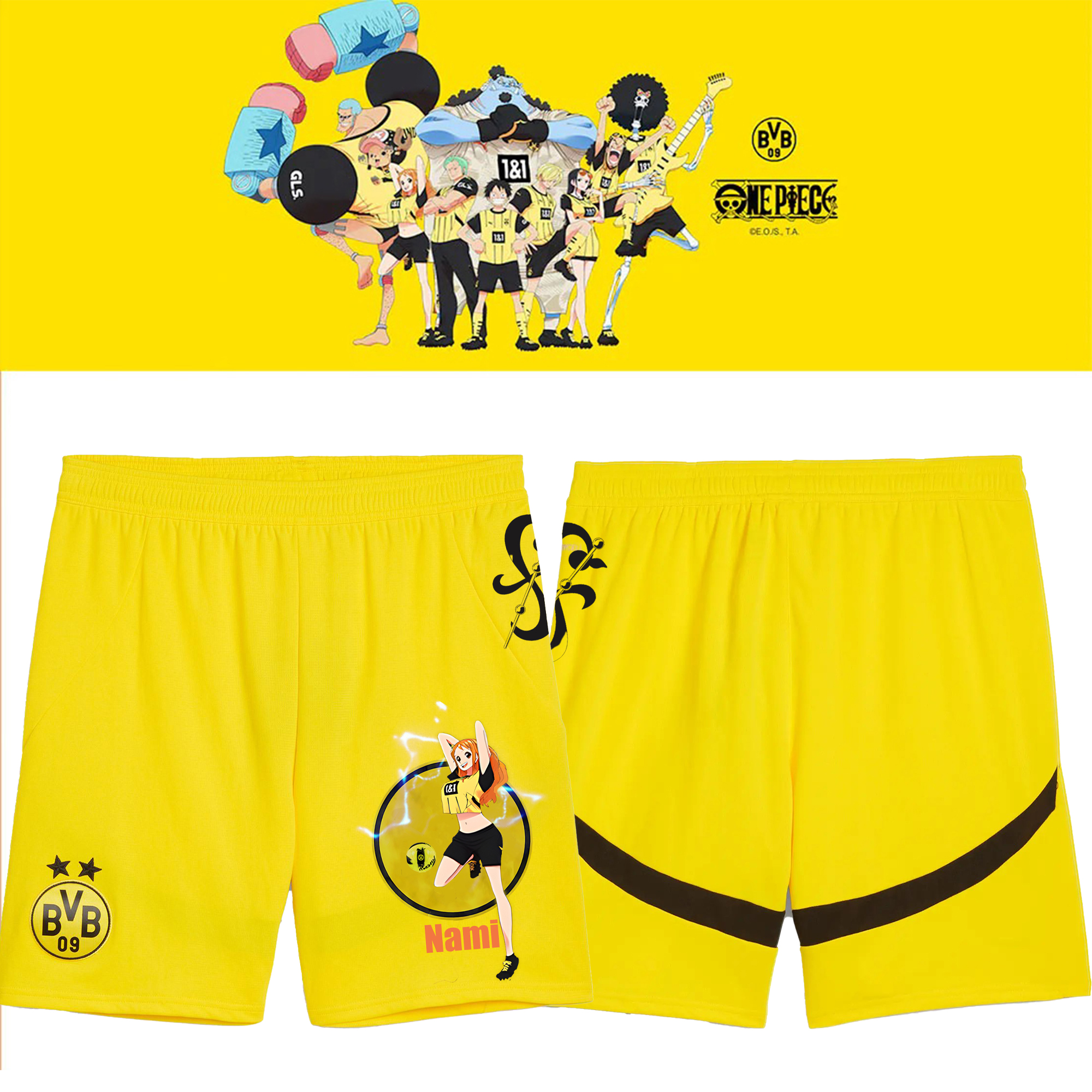 Unisex Vintage  Shorts | Borussia Dortmund x One Piece